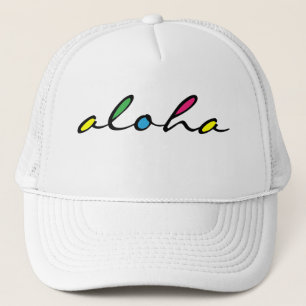 ALOHA-färgad Truckerkeps