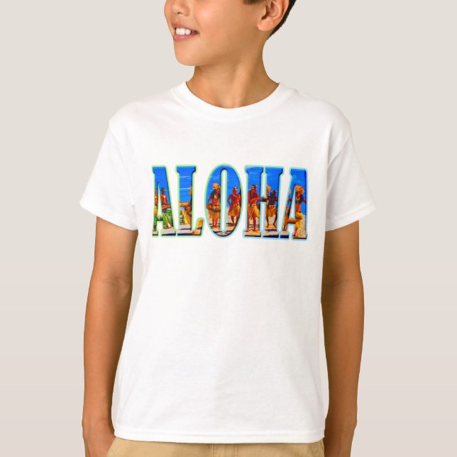 Aloha Färger T Shirt (Framsida)