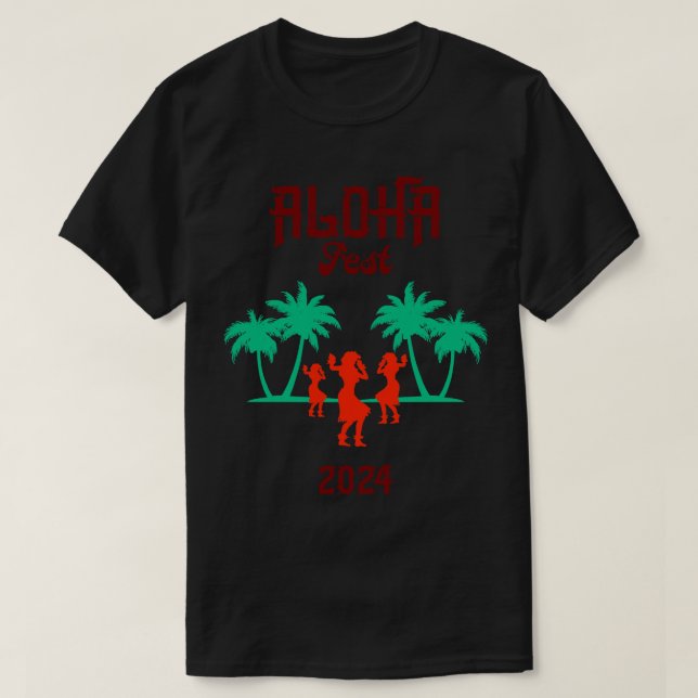 Aloha Fest 2024 TShirt 1 T Shirt (Design framsida)