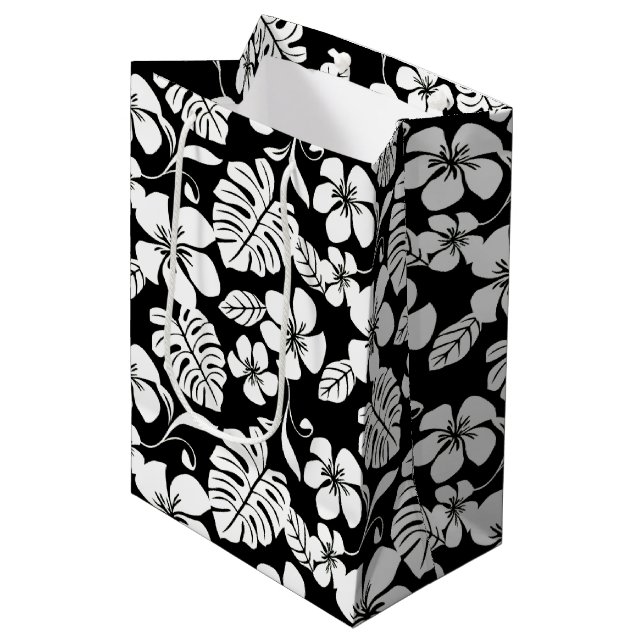 ALOHA FIRDAY (BLACK/GRÅTT) Gift Bag (Framsidan Vinklad)