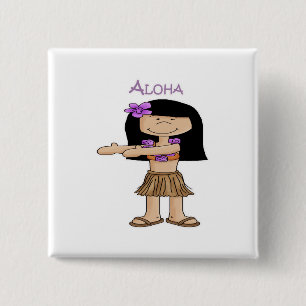 Aloha flicka knapp