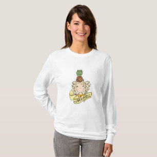 Aloha flicka med ananas tee shirt