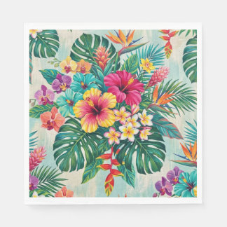 Aloha Floral Bloom Tropical Napkin Pappersservett