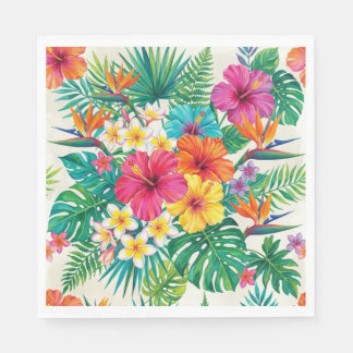 Aloha Floral Bloom Tropical Napkin Pappersservett