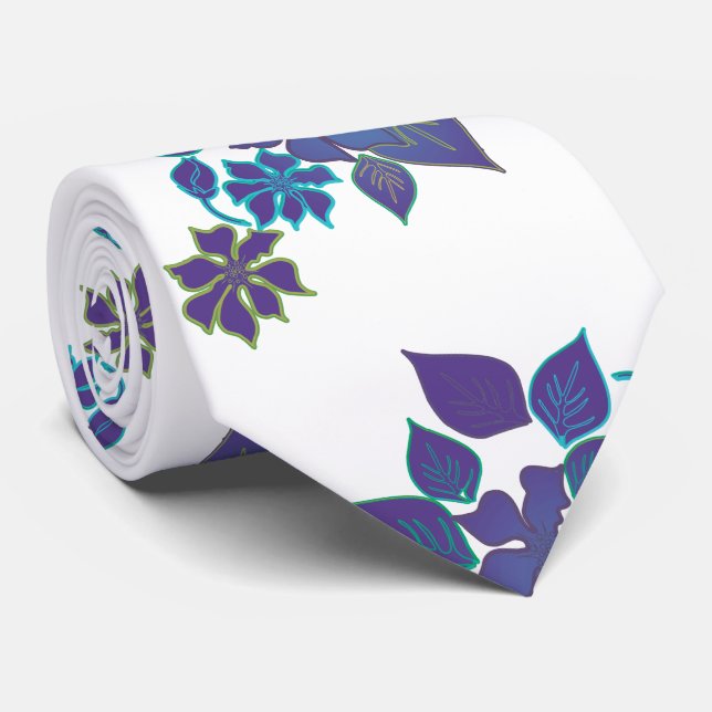 Aloha Flower Blue och Violet Slips (Rullad)
