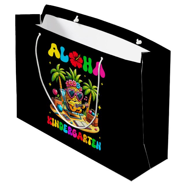 Aloha förskola Pineapple Hawaii tillbaka till skol (Baksidan Vinklad)