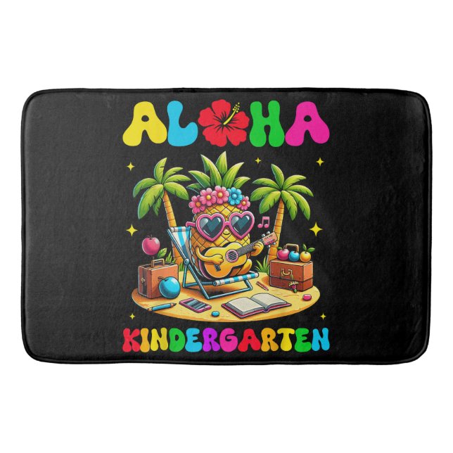 Aloha förskola Pineapple Hawaii tillbaka till skol Badrumsmatta (Framsidan)