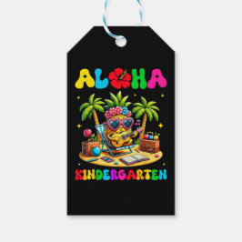 Aloha förskola Pineapple Hawaii tillbaka till skol Presentetikett