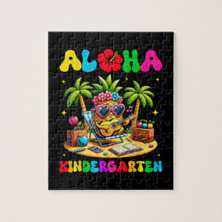 Aloha förskola Pineapple Hawaii tillbaka till skol Pussel