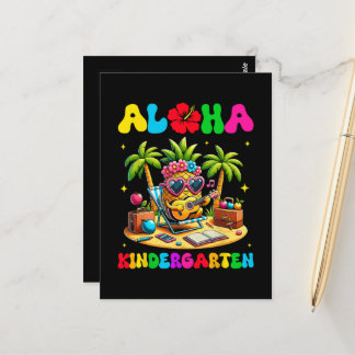 Aloha förskola Pineapple Hawaii tillbaka till skol Vykort