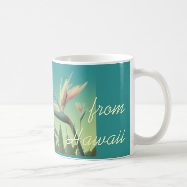 Aloha från den Hawaii fågeln av paradismuggen Kaffemugg (Höger)