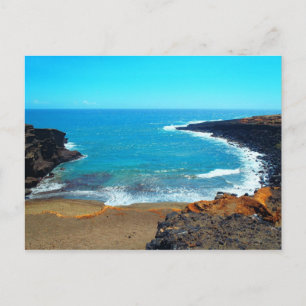Aloha från Grönt Sands Beach Hawaii-vykort Vykort