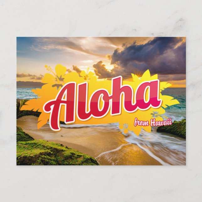 Aloha från Hawaii Postcard Vykort (Framsida)