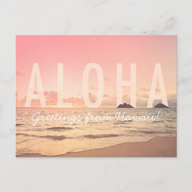 Aloha från Hawaii Postcard Vykort (Framsida)