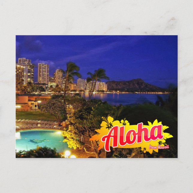 Aloha från Hawaii Postcard Vykort (Framsida)