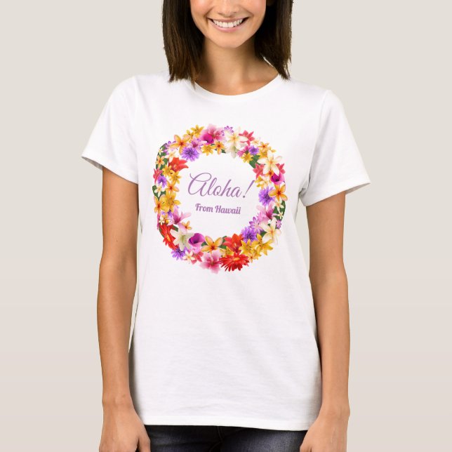 Aloha! Från Hawaii T Shirt (Framsida)