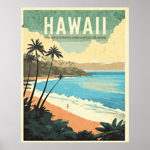 Aloha från Hawaii Vintage resor Poster