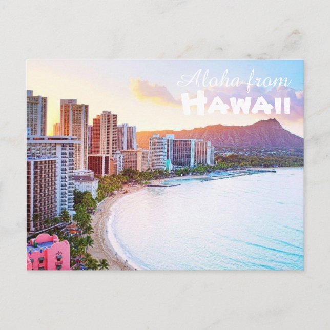 Aloha från Hawaii Vykort (Framsida)