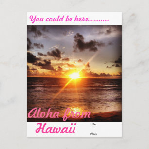 Aloha från Hawaii Vykort