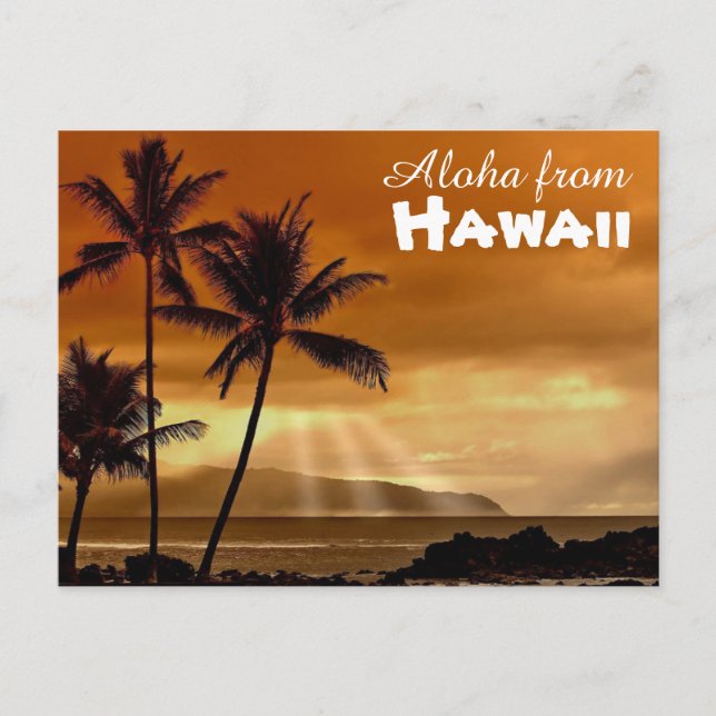 Aloha från Hawaii Vykort (Framsida)