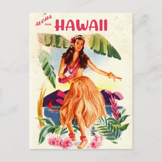 Aloha från Hawaii Vykort (Framsida)