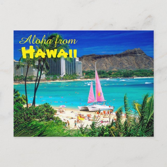 Aloha från Hawaii Vykort (Framsida)