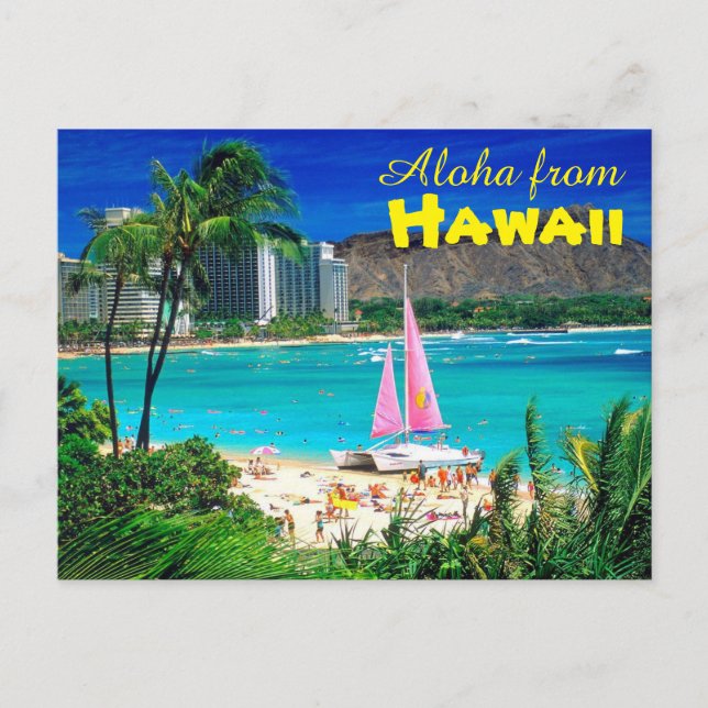 Aloha från Hawaii Vykort (Framsida)