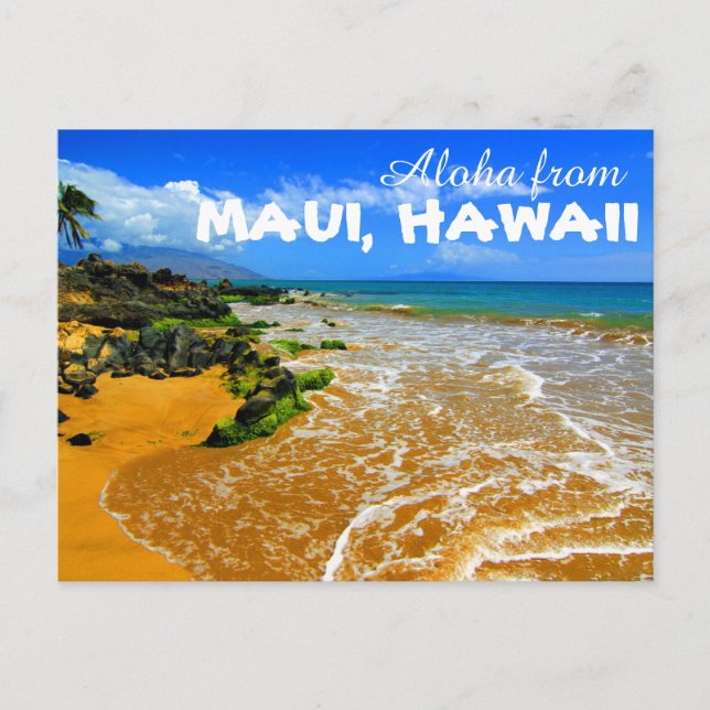 Aloha från Maui Hawaii Vykort (Framsida)