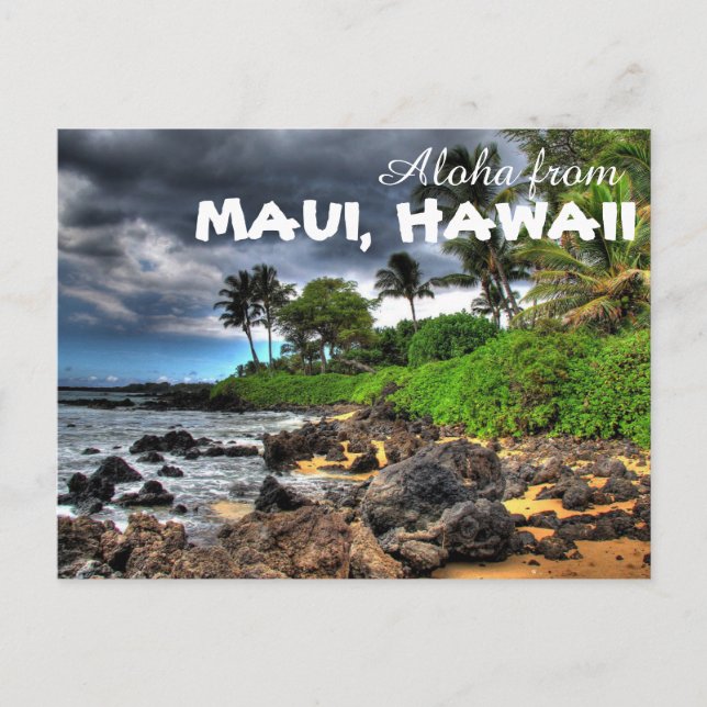 Aloha från Maui Hawaii Vykort (Framsida)