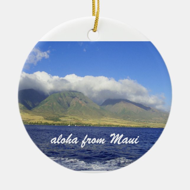 Aloha från Maui Julgransprydnad Keramik (Framsidan)