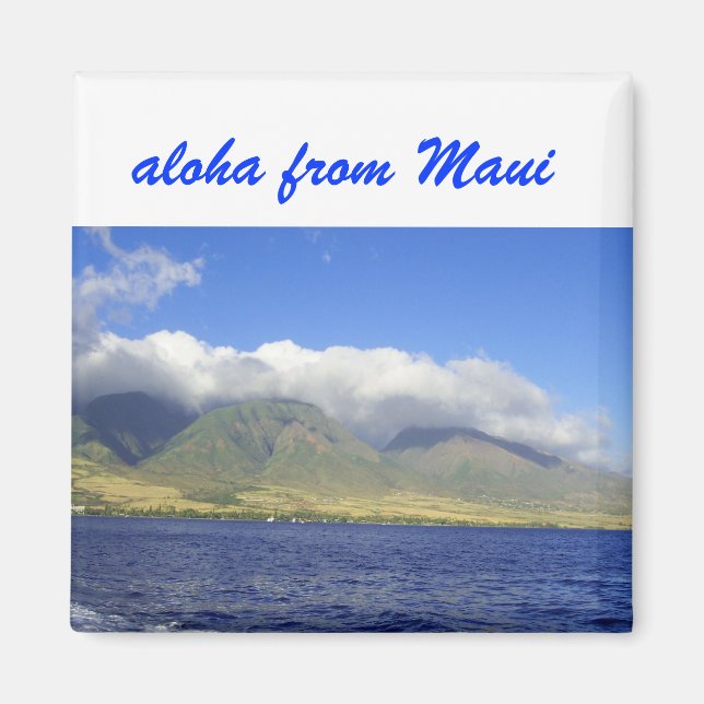 Aloha från Maui Magnet (Framsidan)
