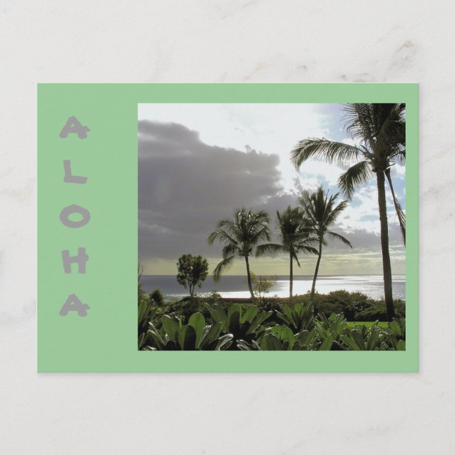 "ALOHA FRÅN MAUI" POSTCARD VYKORT (Framsida)