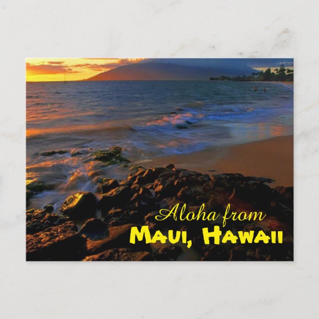 Aloha från Maui Vykort (Framsida)