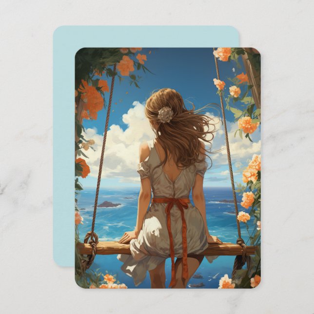 Aloha från Paradise Hawaii Julkort (Fram/baksida)