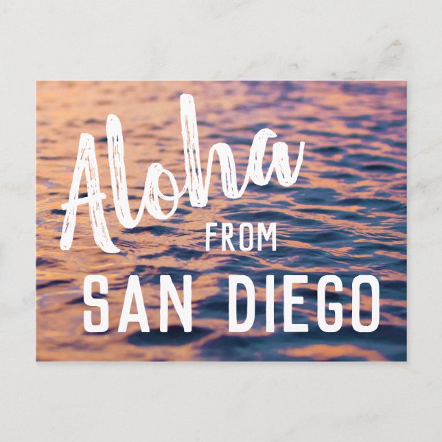 Aloha från San Diego4 Helg Vykort (Framsida)