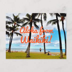 Aloha från Waikiki Vykort