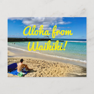 Aloha från Waikiki Vykort
