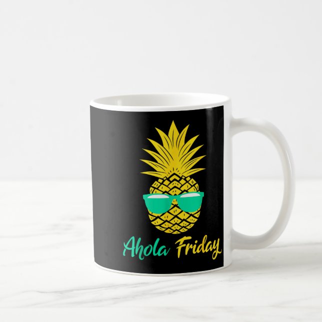 Aloha fredag Ananas Sommar Frukt Ananas Kaffemugg (Höger)