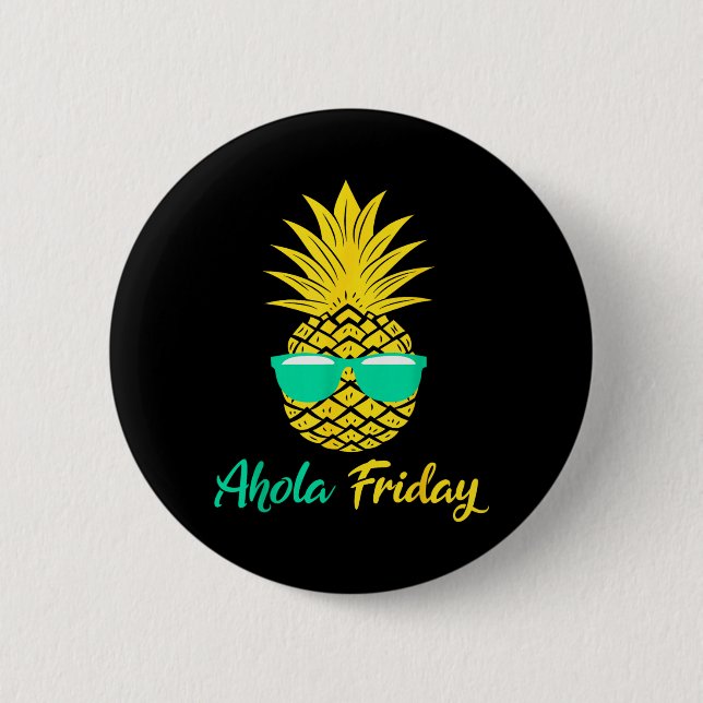 Aloha fredag Ananas Sommar Frukt Ananas Knapp (Framsida)