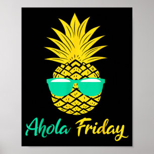 Aloha Fredag Ananas Sommar Frukt Ananas Poster