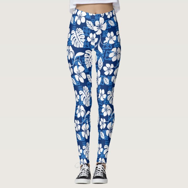 ALOHA FREDAG (BLÅ) LEGGINGS (Framsida)