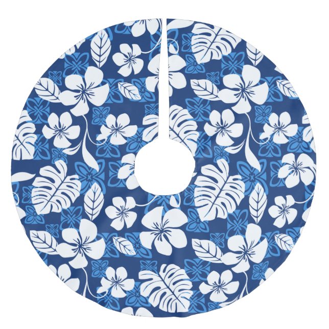 ALOHA FREDAG (BLUE) JULGRANSMATTA BORSTAD POLYESTER (Framsidan)