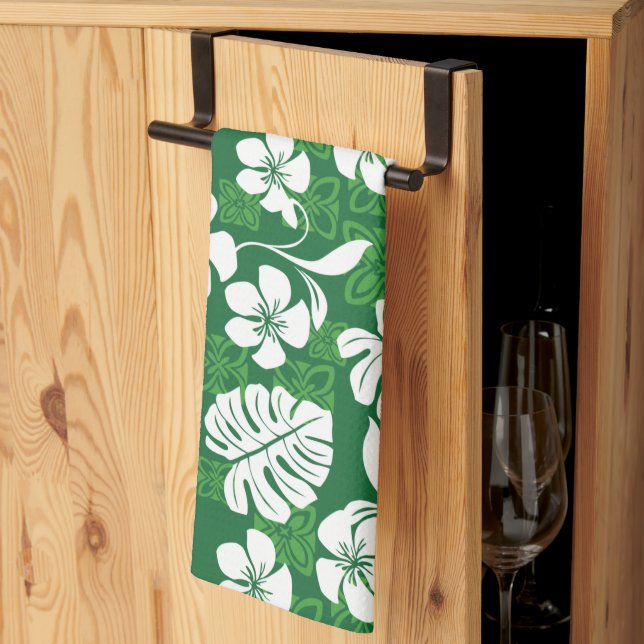 ALOHA FREDAG (GRÖNT) KÖKSHANDDUK (Thirds Fold)