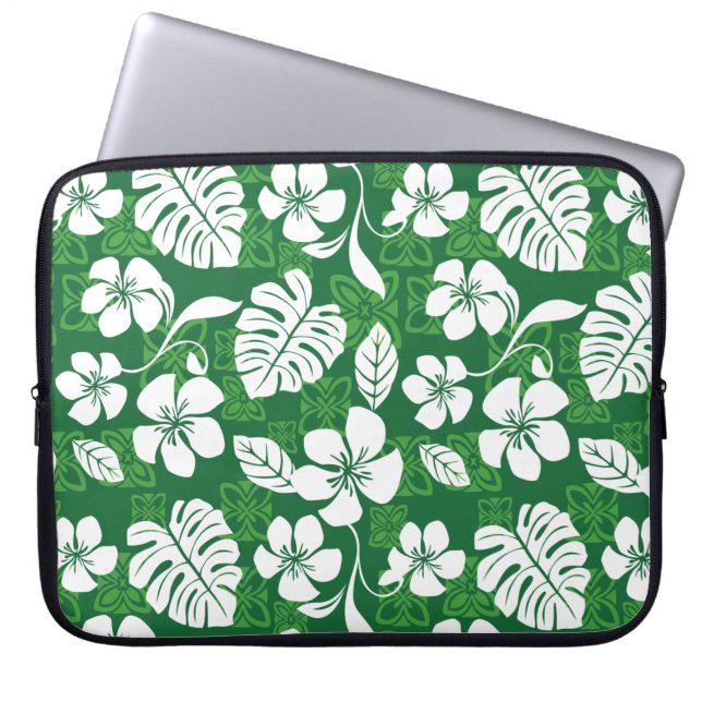 ALOHA FREDAG (GRÖNT) LAPTOP FODRAL (Framsidan)