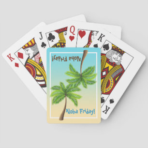 Aloha Fredag Handflatan Träd Casinokort