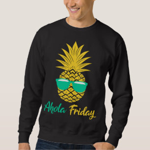Aloha Fredag Pineapple-gåvor sommarfrukt, ananas Lång Ärmad Tröja