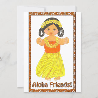 Aloha Friends Hawaiian Luau Inbjudan