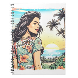Aloha Girl Anteckningsbok