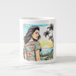 Aloha Girl Jumbo Mugg