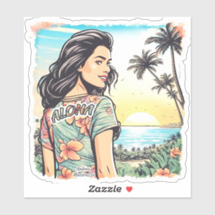 Aloha Girl Klistermärken